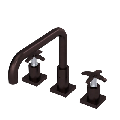 Rubinet Widespread Kitchen Set with Genesis Spout Oil Rubbed Bronze