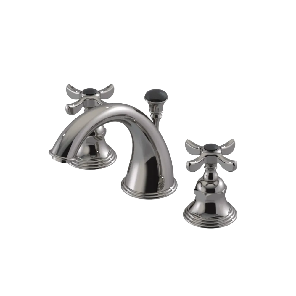 Rubinet Widespread Lav. Set. (less drain) Polished Nickel