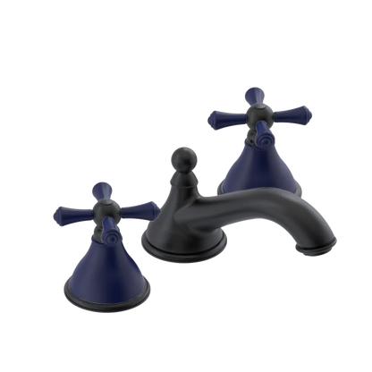 Rubinet Widespread Lav. Set. (less drain) Matt Black