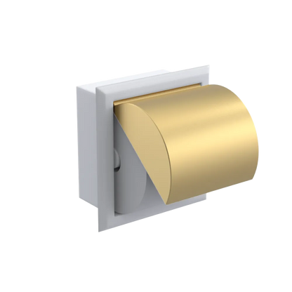 Rubinet RECESSED TOILET PAPER HOLDER White