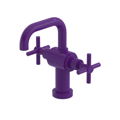 Rubinet Single Hole Dual Handle Lav. Set. (less drain) Purple Haze