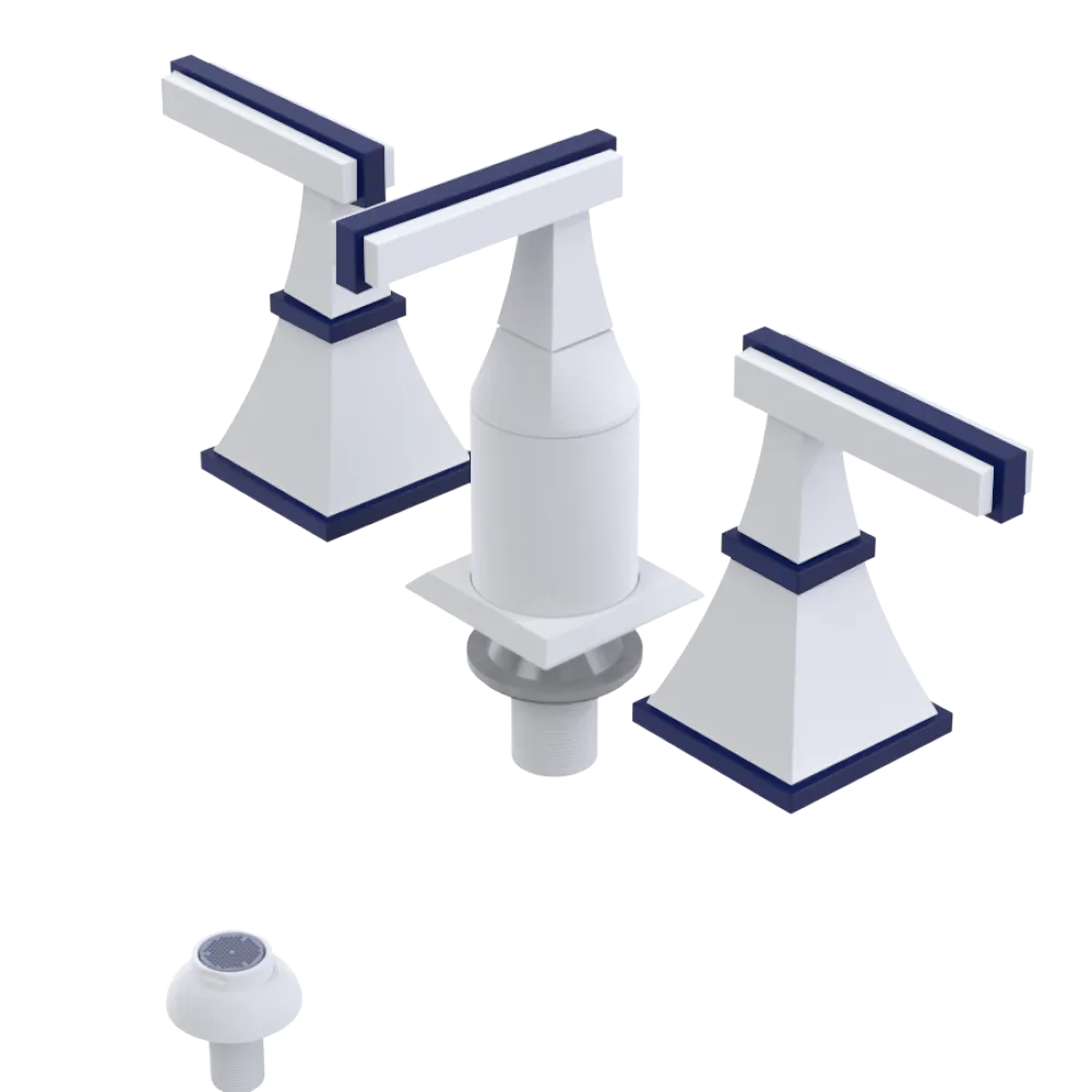 Rubinet Bidet Fitting with Spray, Diverter, and Vacum Breaker (Less Drain) Matt White