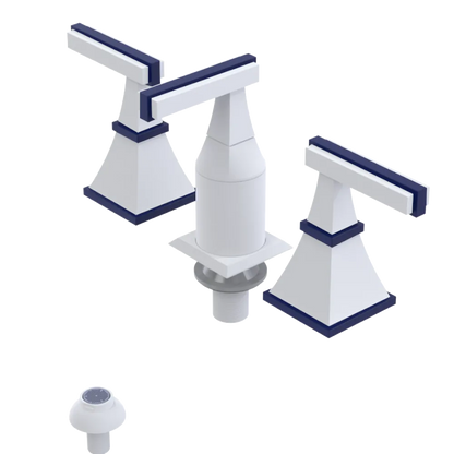 Rubinet Bidet Fitting with Spray, Diverter, and Vacum Breaker (Less Drain) Matt White