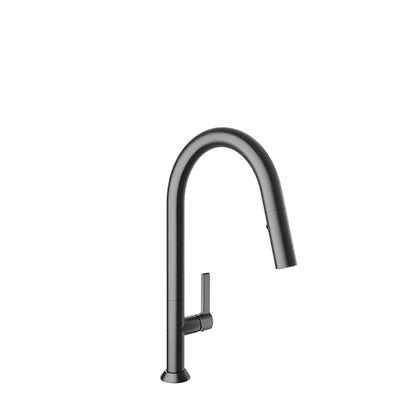 Baril High single-hole kitchen faucet with 2-function pull-down spray