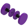 Rubinet Shower Door Knob (set) Purple Haze