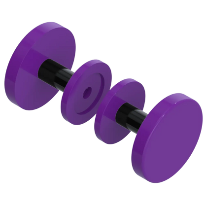 Rubinet Shower Door Knob (set) Purple Haze