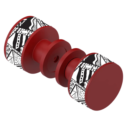 Rubinet Shower Door Knob (set) Maroon