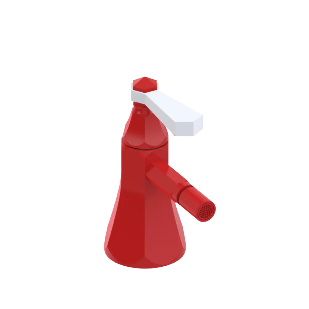 Rubinet Single Control Bidet Fitting (less drain) Red
