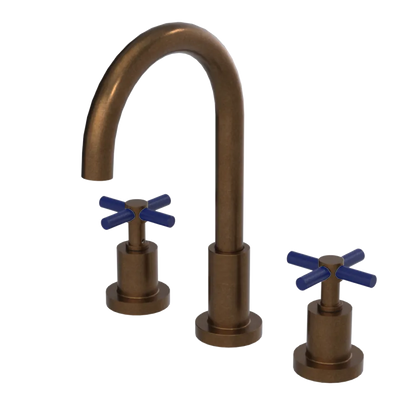 Rubinet Widespread Kitchen Set with LaSalle Spout Tuscan Brass