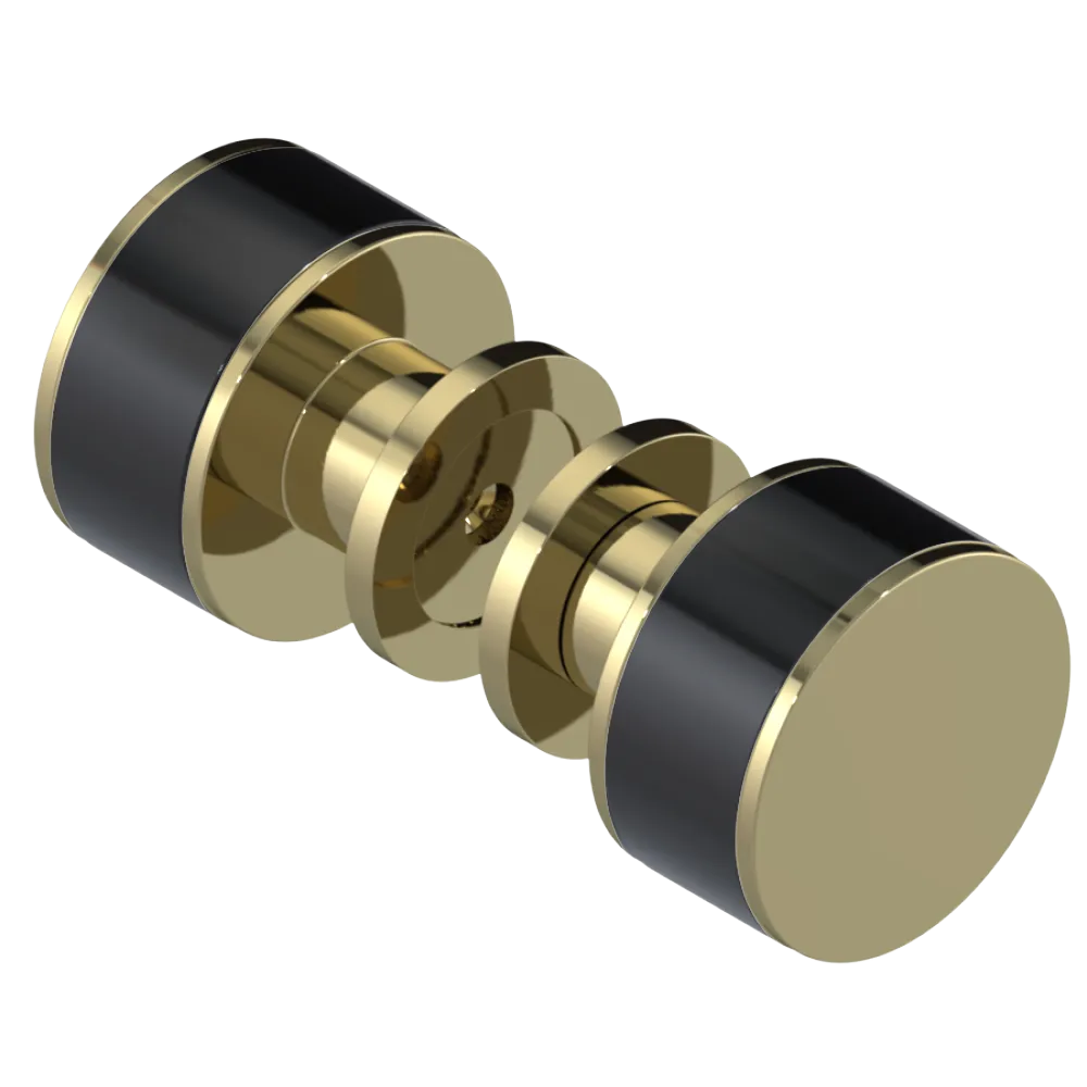 Rubinet Shower Door Knob (set) Natural Brass
