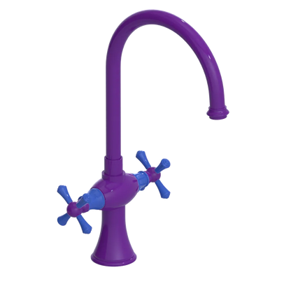 Rubinet Two Handle Single Hole Kitchen Set Purple Haze