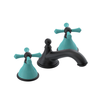 Rubinet Widespread Lav. Set. (less drain) Matt Black