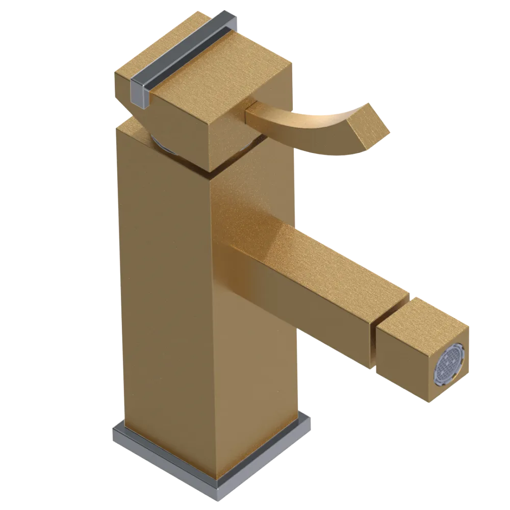 Rubinet Single Control Bidet Fitting (less drain) Satin Gold