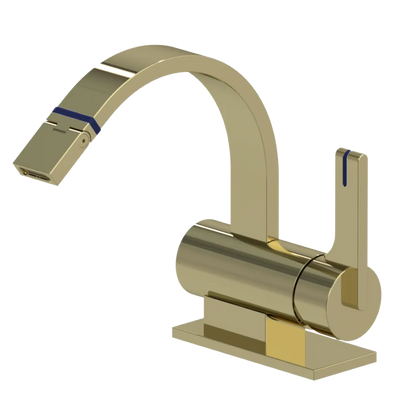 Rubinet Single Control Bidet Fitting (less drain) Gold