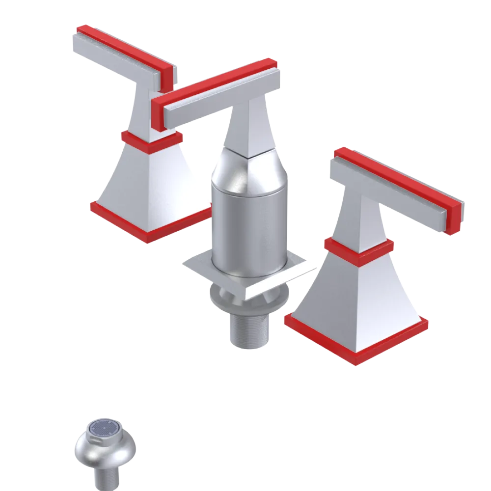 Rubinet Bidet Fitting with Spray, Diverter, and Vacum Breaker (Less Drain) Satin Chrome