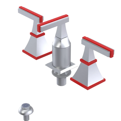 Rubinet Bidet Fitting with Spray, Diverter, and Vacum Breaker (Less Drain) Satin Chrome