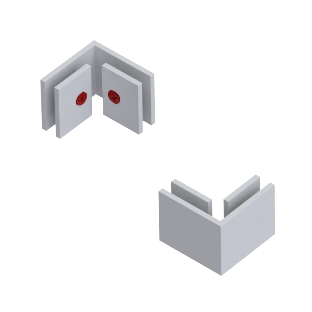 Rubinet 90 Glass to Glass White