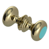 Rubinet Shower Door Knob (set) Natural Brass