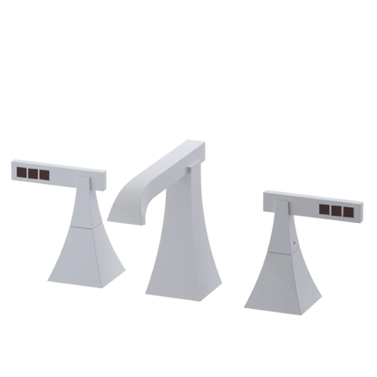 Rubinet Widespread Lav. Set. (less drain) White