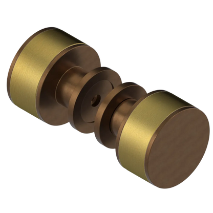Rubinet Shower Door Knob (set) Tuscan Brass