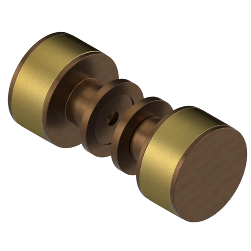 Rubinet Shower Door Knob (set) Tuscan Brass