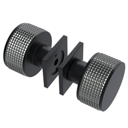 Rubinet Shower Door Knob (set) Matt Black
