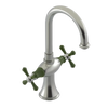 Rubinet Single Hole Dual Handle Lav. Set. (less drain) Satin Nickel