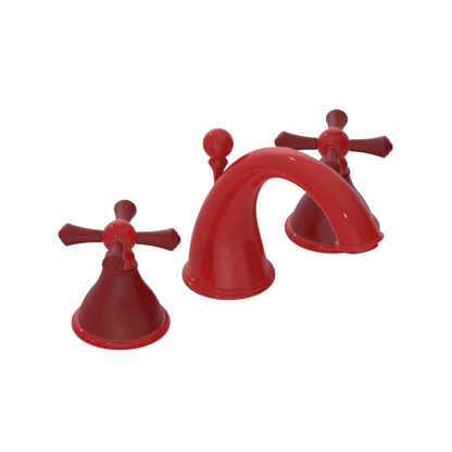 Rubinet Widespread Lav. Set. (less drain) Red