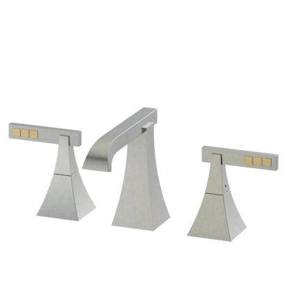 Rubinet Widespread Lav. Set. (less drain) Satin Nickel