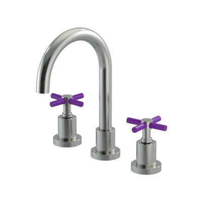 Rubinet Widespread Lav. Set. (less drain) Satin Nickel