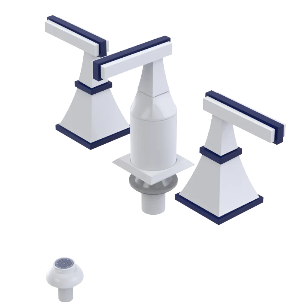 Rubinet Bidet Fitting with Spray, Diverter, and Vacum Breaker (Less Drain) White