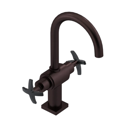 Rubinet Single Hole Dual Handle Lav. Set. (less drain) Oil Rubbed Bronze