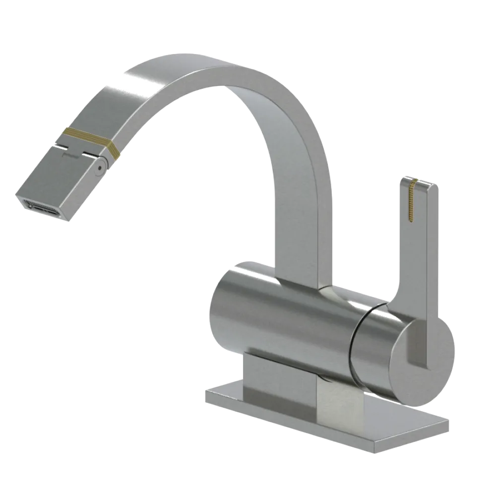 Rubinet Single Control Bidet Fitting (less drain) Satin Nickel