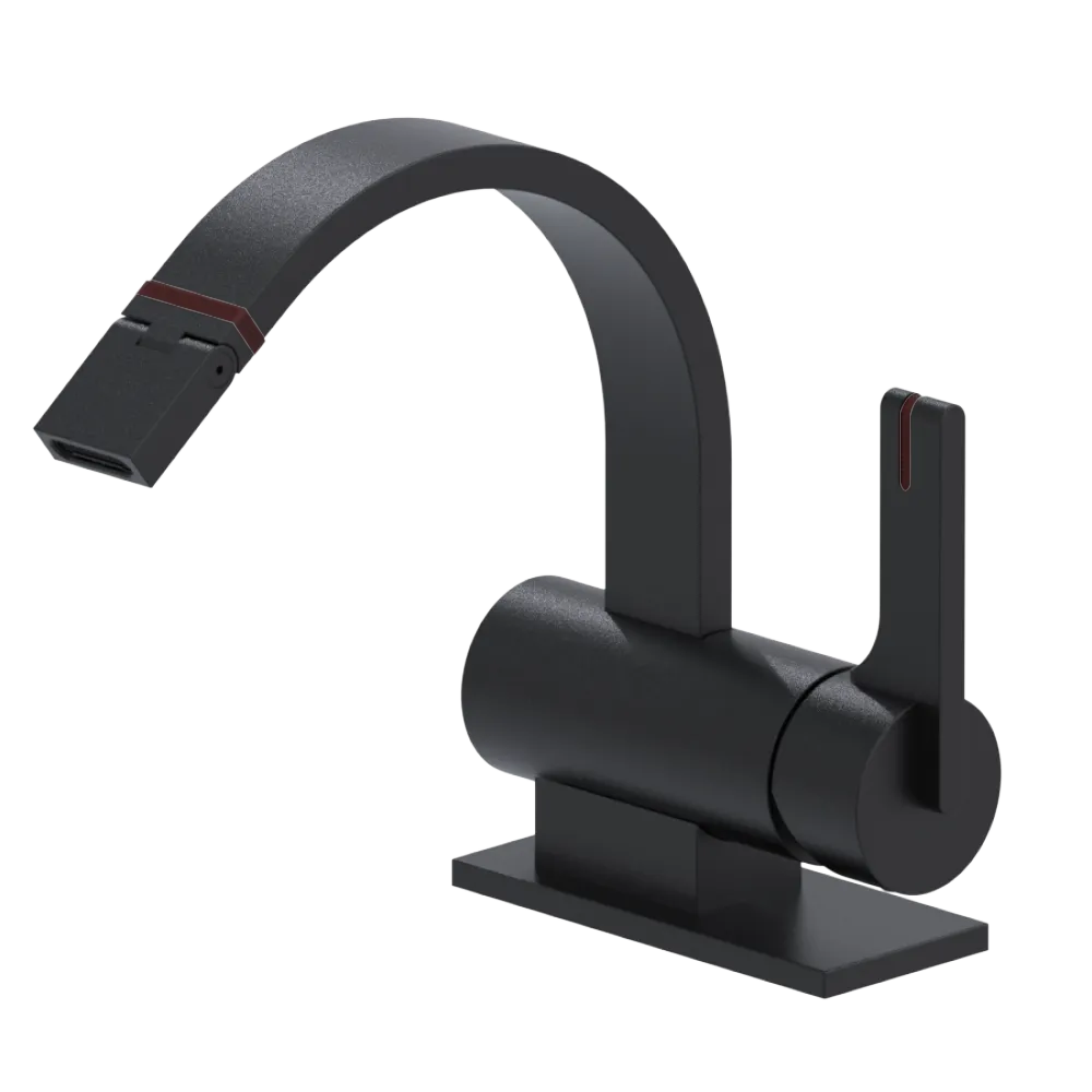 Rubinet Single Control Bidet Fitting (less drain) Matt Black