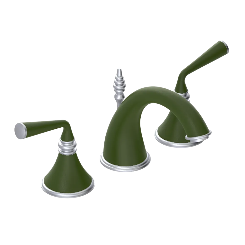 Rubinet Widespread Lav. Set. (less drain) Green Envy