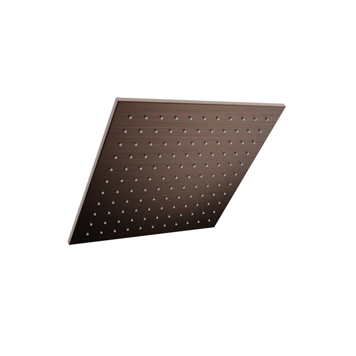 Baril Square 12" anti-limestone shower head