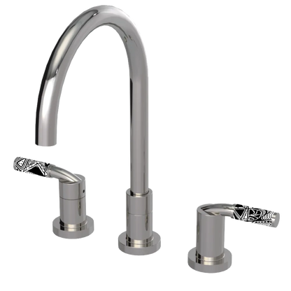 Rubinet Widespread Kitchen Set Polished Nickel
