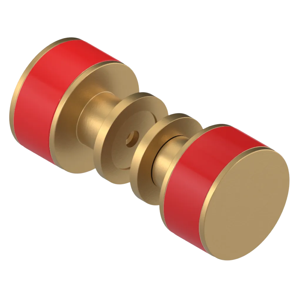 Rubinet Shower Door Knob (set) Satin Gold