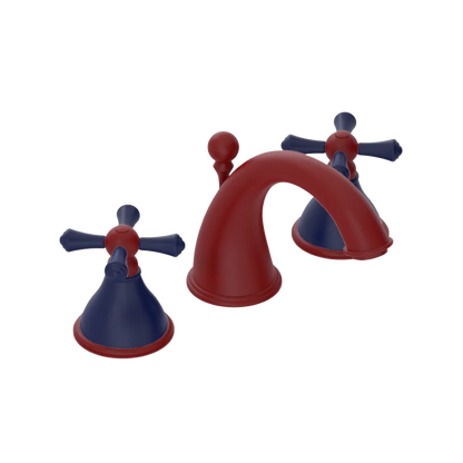 Rubinet Widespread Lav. Set. (less drain) Maroon