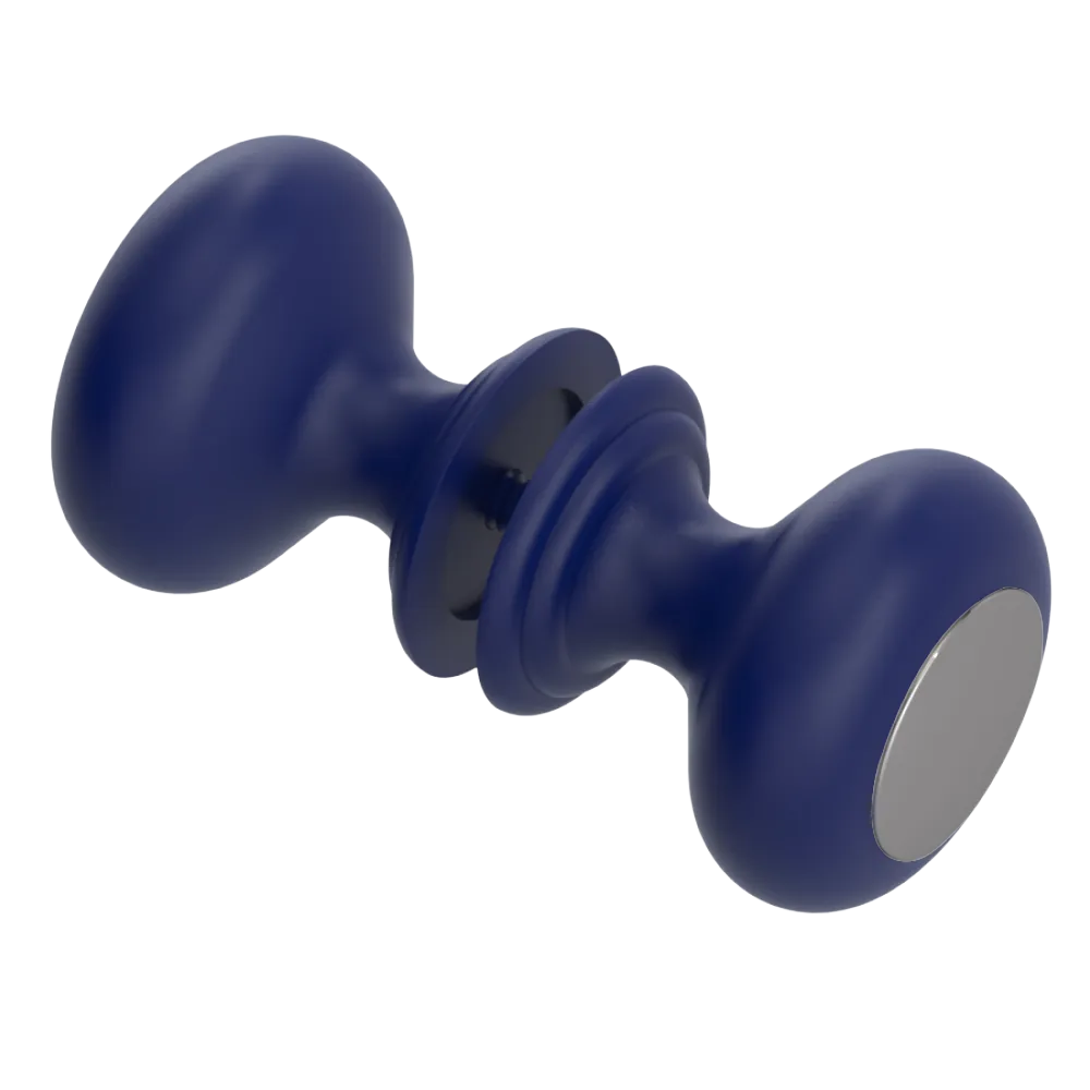 Rubinet Shower Door Knob (set) Midnight Blue