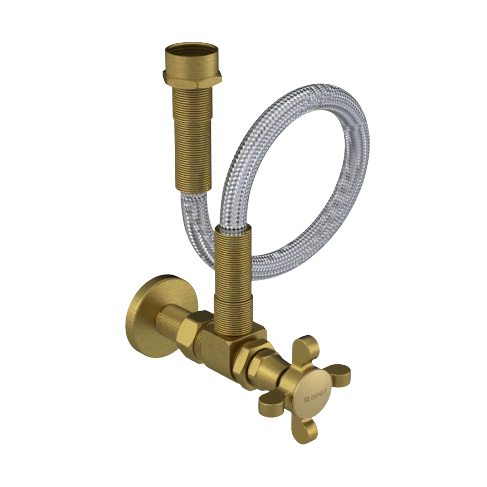 Rubinet Exposed Supply Kit (classic) Antique Brass Matt