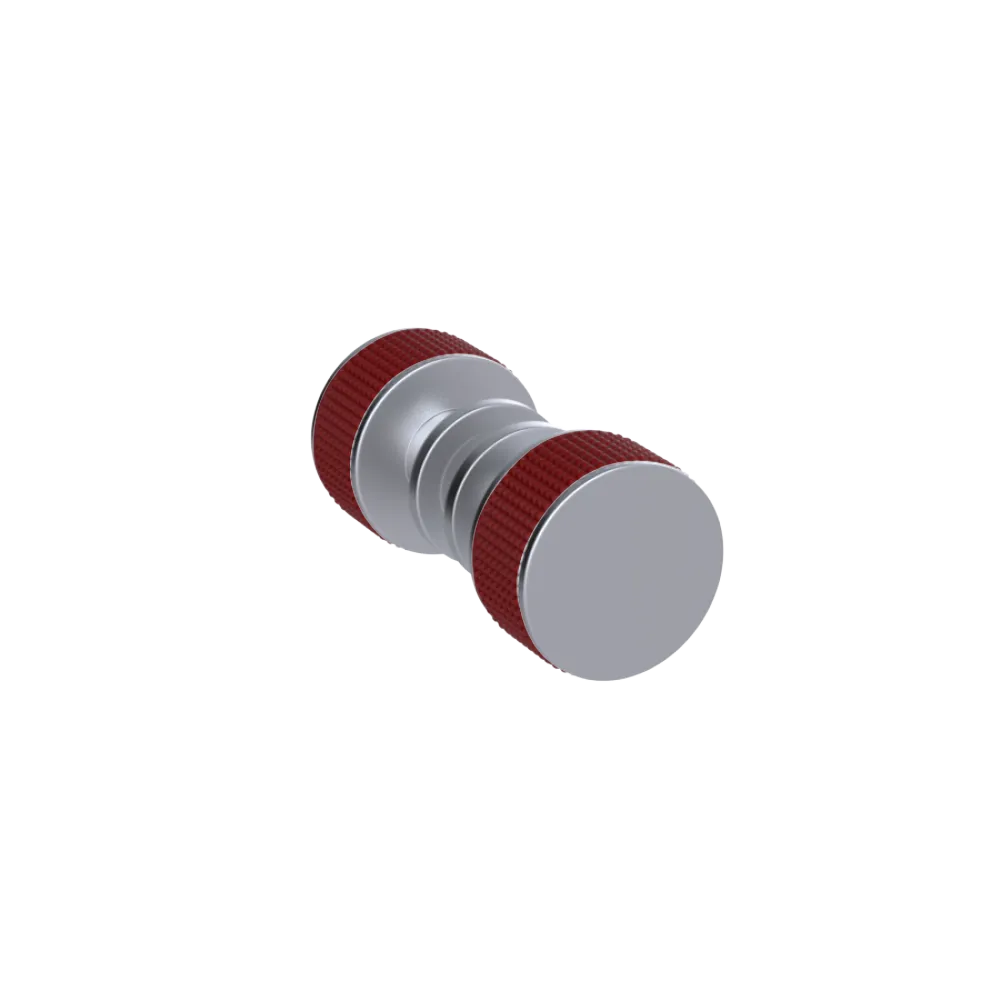 Rubinet Shower Door Knob (set) Satin Chrome