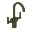 Rubinet Single Hole Dual Handle Lav. Set. (less drain) Green Envy