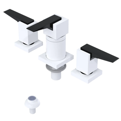 Rubinet Bidet Fitting with Spray, Diverter, and Vacuum Breaker (less drain) White