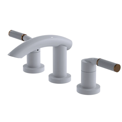 Rubinet Widespread Lav. Set. (less drain) White