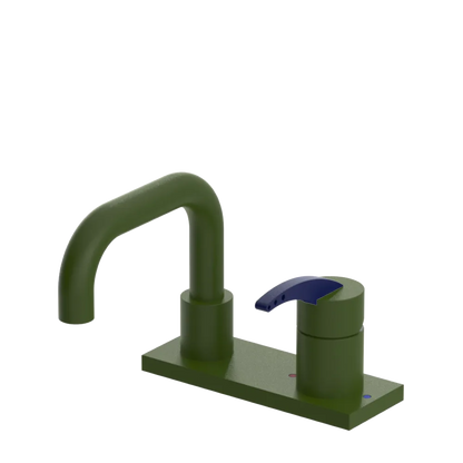 Rubinet 4" Centre Single Control Lav. Set. with Genesis spout (less drain) Green Envy