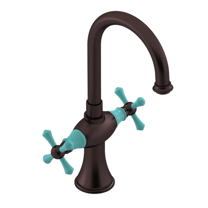 Rubinet Single Hole Dual Handle Lav. Set. (less drain) Oil Rubbed Bronze