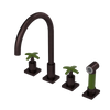 Rubinet Widespread Kitchen Set with Hand Spray Oil Rubbed Bronze