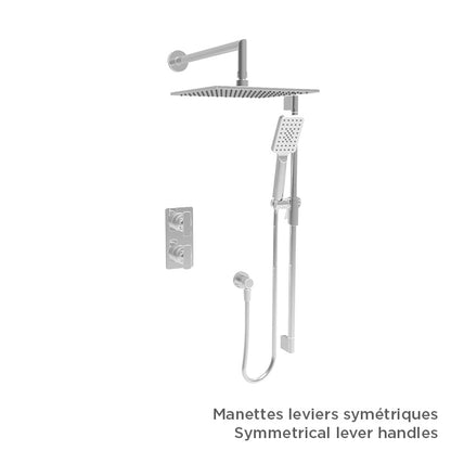 Baril Complete thermostatic pressure balanced shower kit without handle