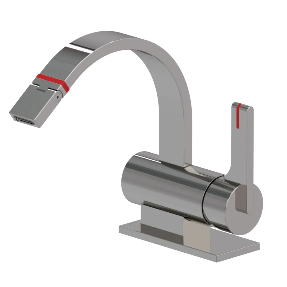 Rubinet Single Control Bidet Fitting (less drain) Polished Nickel